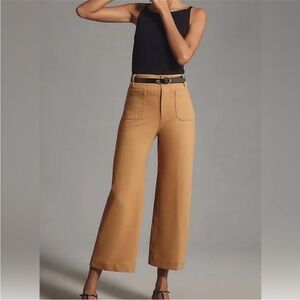 Women's Tan Wide-Leg Pants